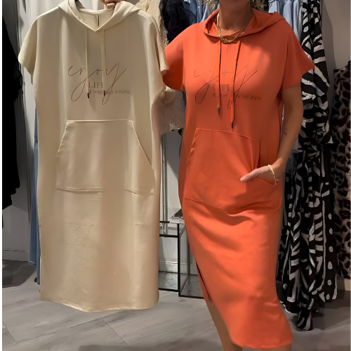 Mya™ | Casual dress with hood and feminine fit