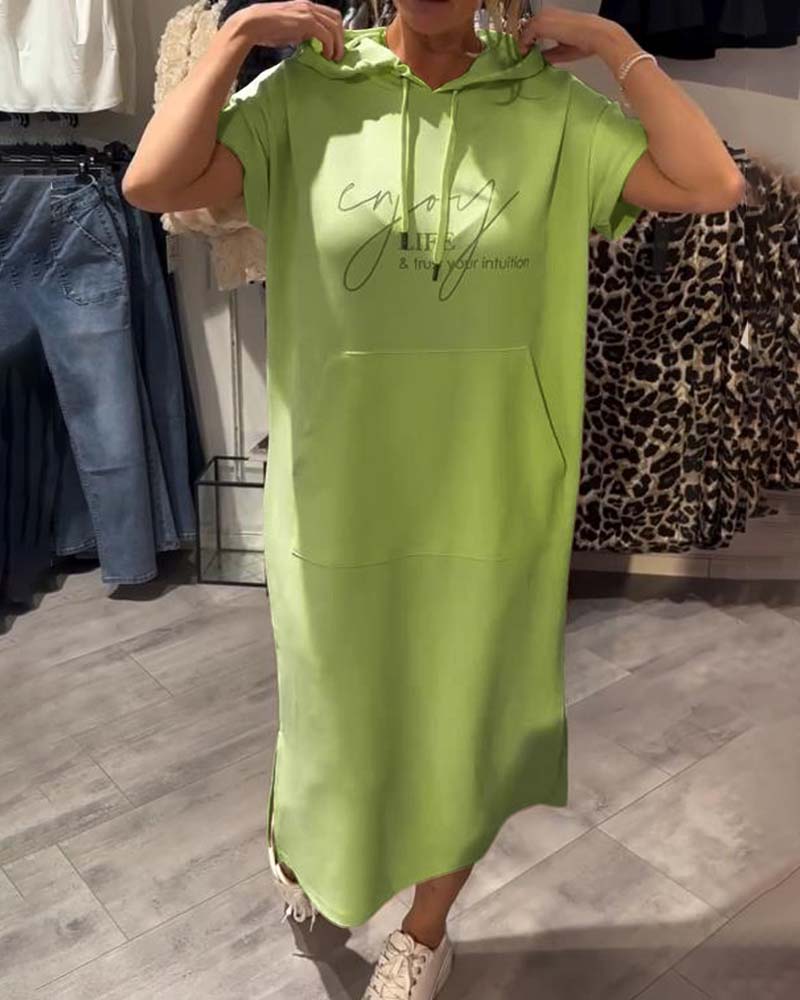 Mya™ | Casual dress with hood and feminine fit