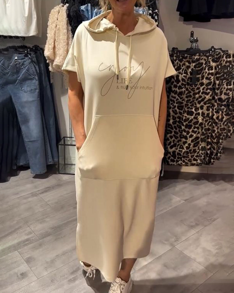 Mya™ | Casual dress with hood and feminine fit