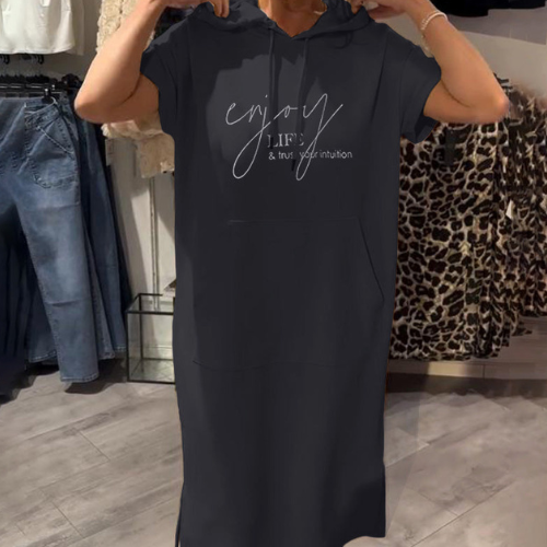 Mya™ | Casual dress with hood and feminine fit