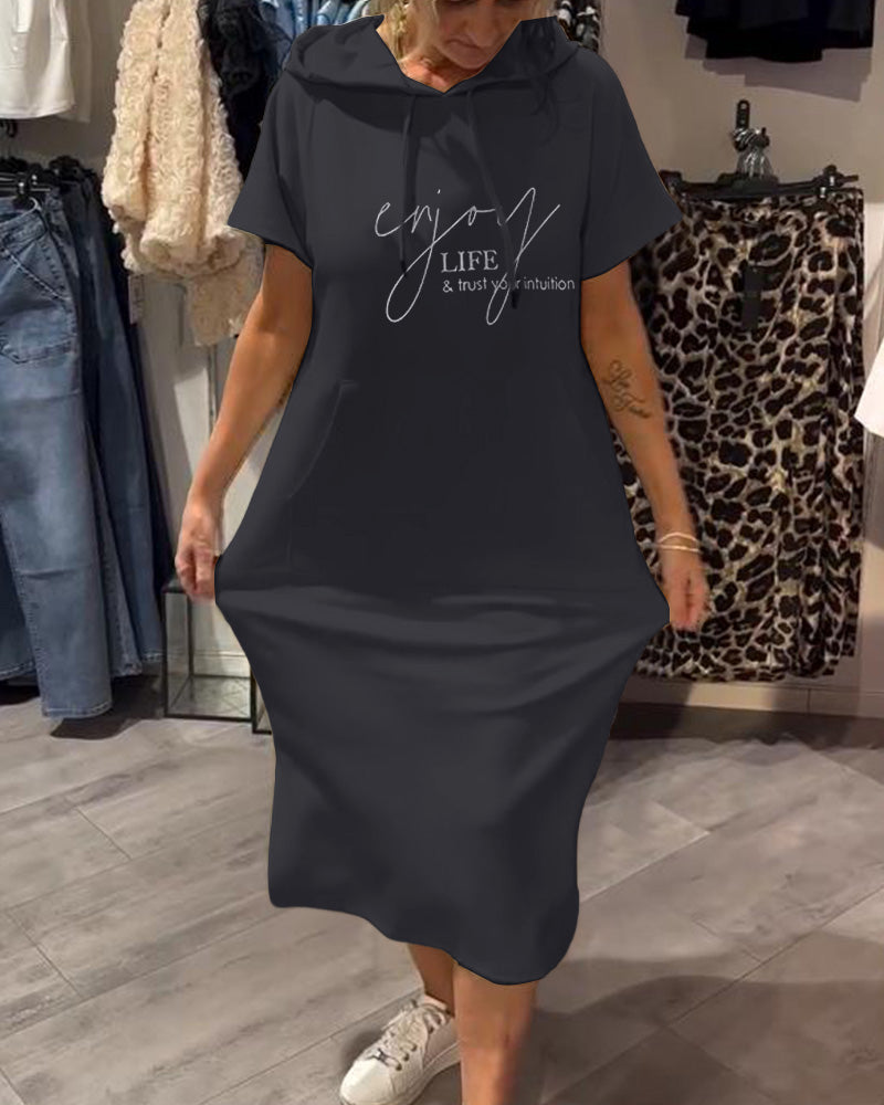 Mya™ | Casual dress with hood and feminine fit
