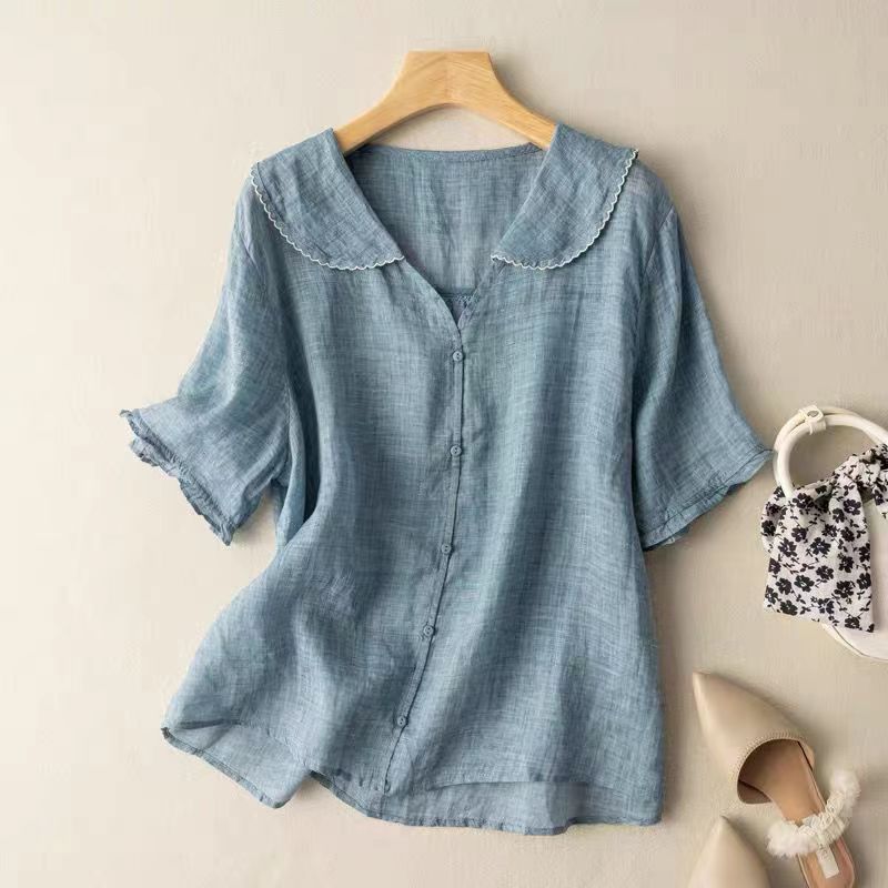 Margaret | Airy Linen Vacation Blouse