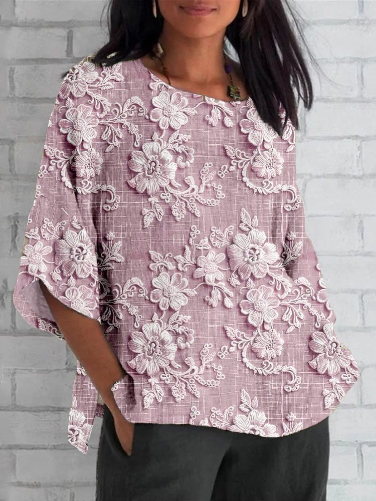 Jenny™ - Vintage Printed Top