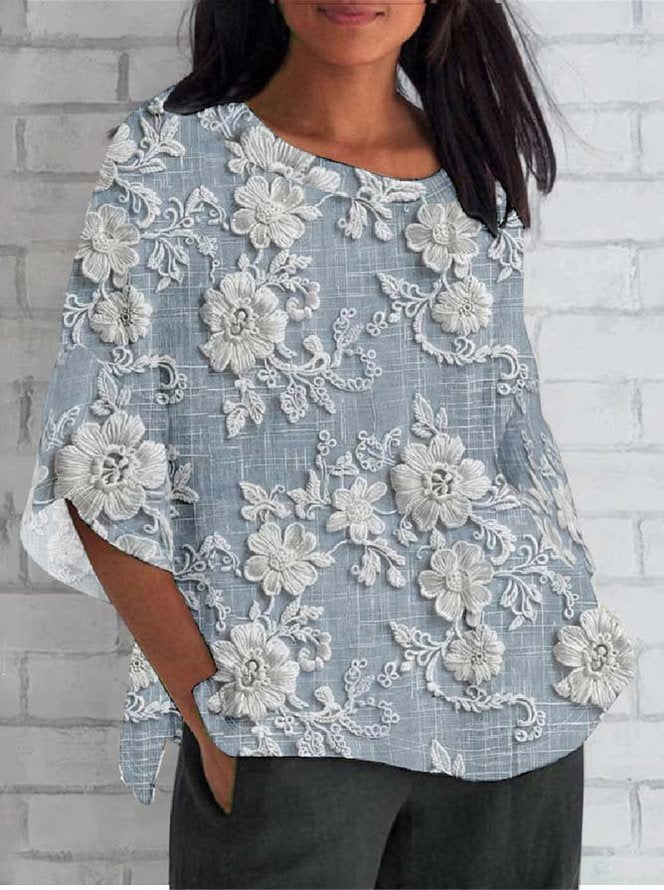Jenny™ - Vintage Printed Top