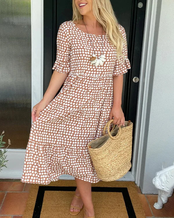 Anne™ | Casual Midi Dress with Ruffles