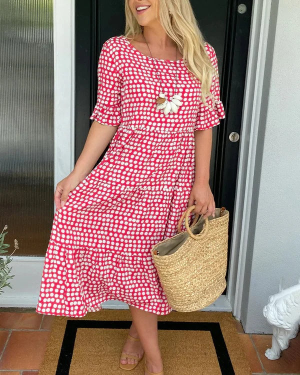 Anne™ | Casual Midi Dress with Ruffles