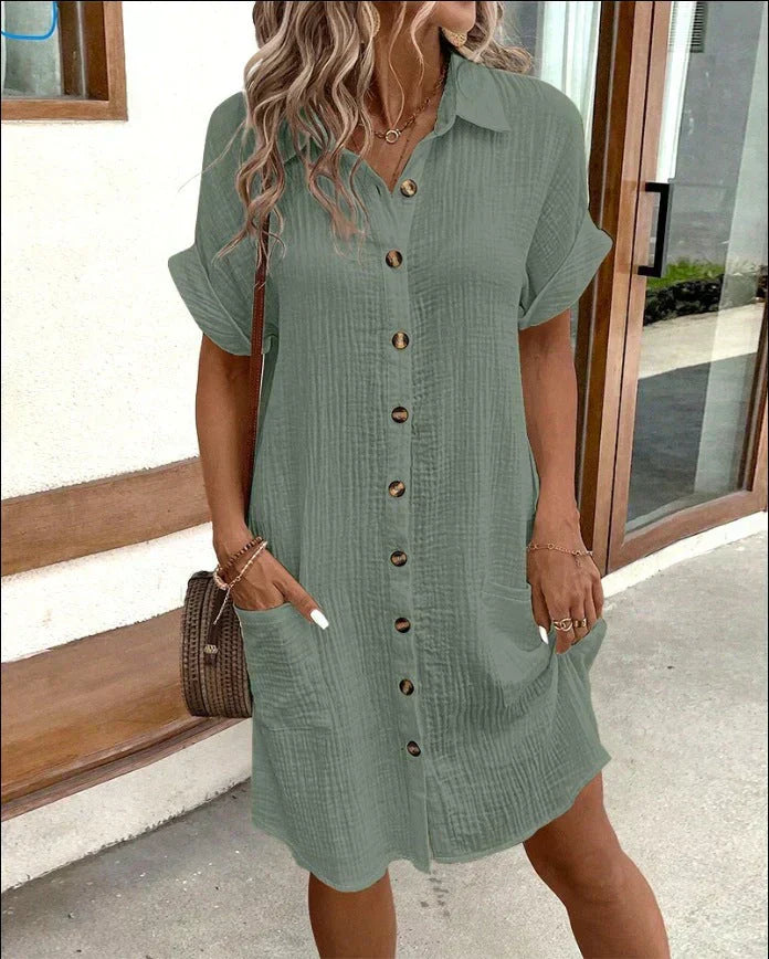 Helen™ - Classic Polo Casual Dress
