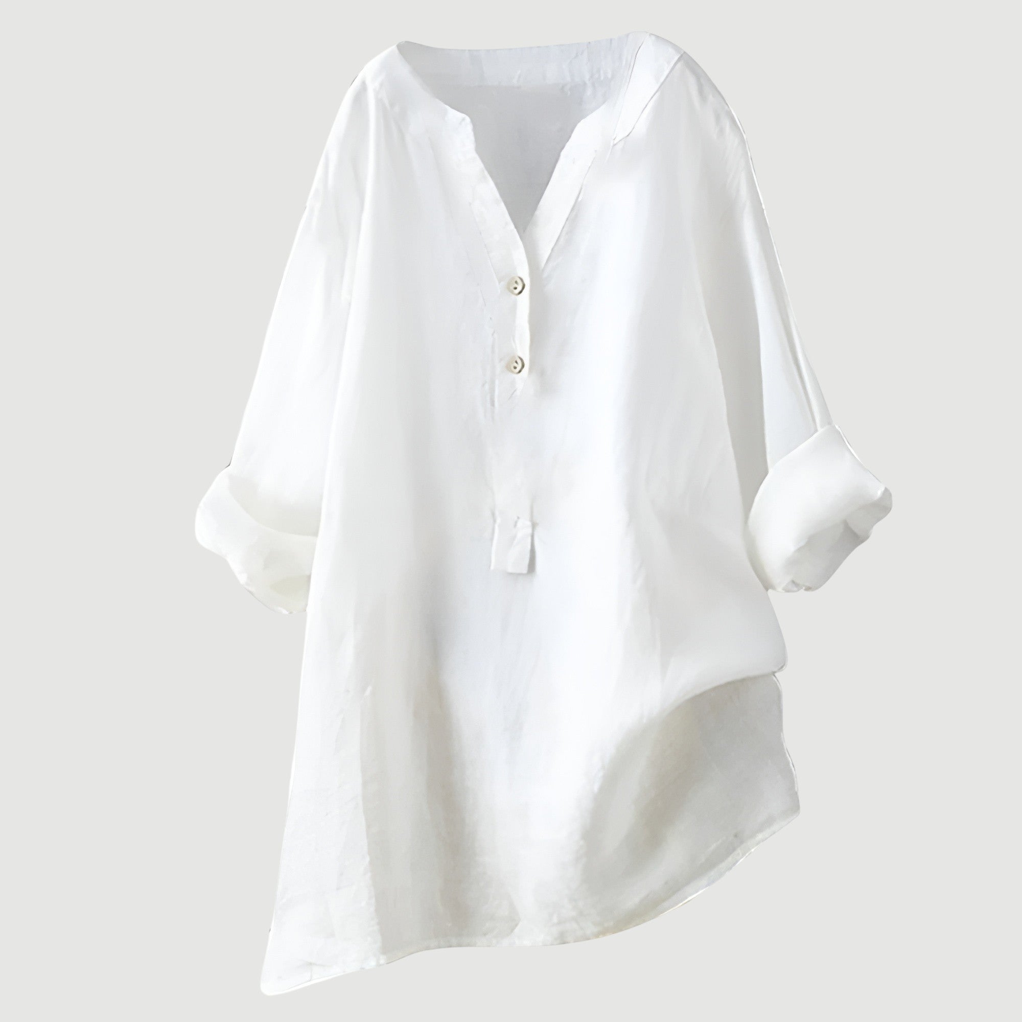 Angela™ |  Airy and Comfortable Linen Shirt with Buttons