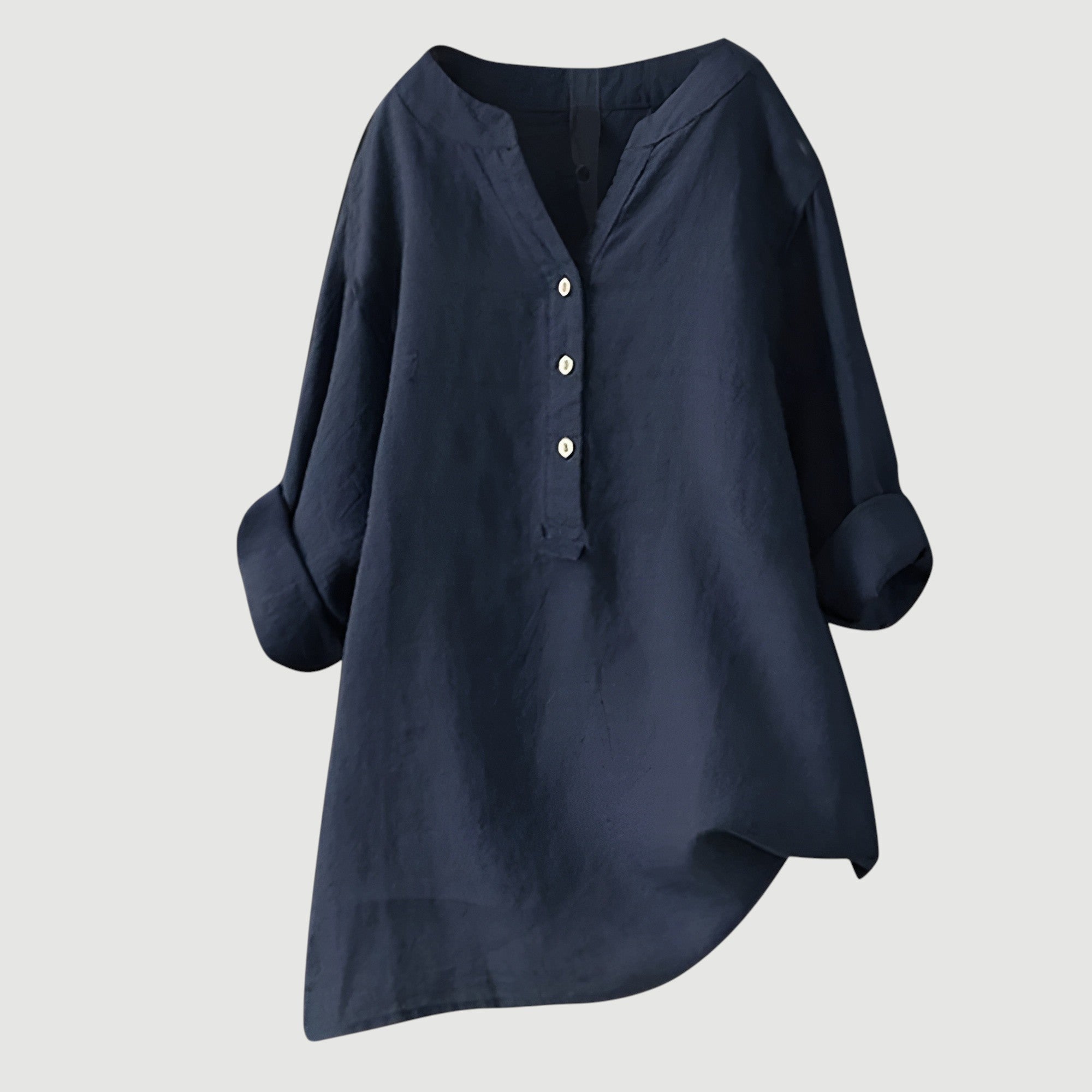 Angela™ |  Airy and Comfortable Linen Shirt with Buttons