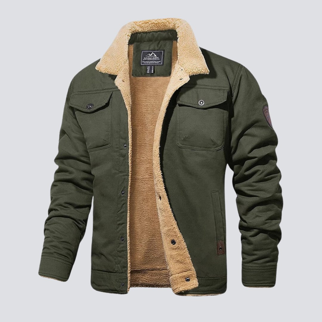 Harrison - Lined Button - Up Jacket - myrale.com