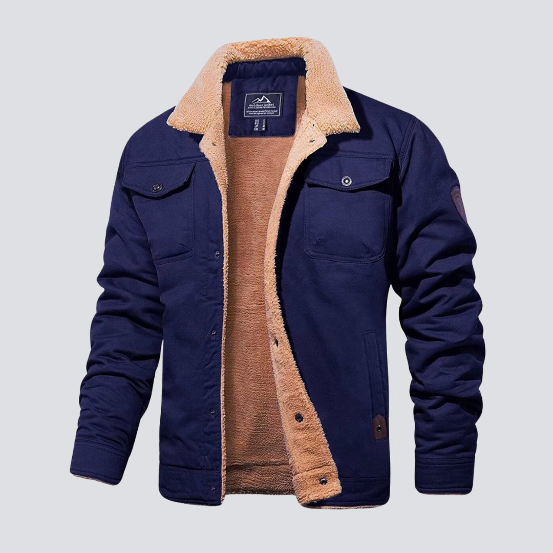 Harrison - Lined Button - Up Jacket - myrale.com
