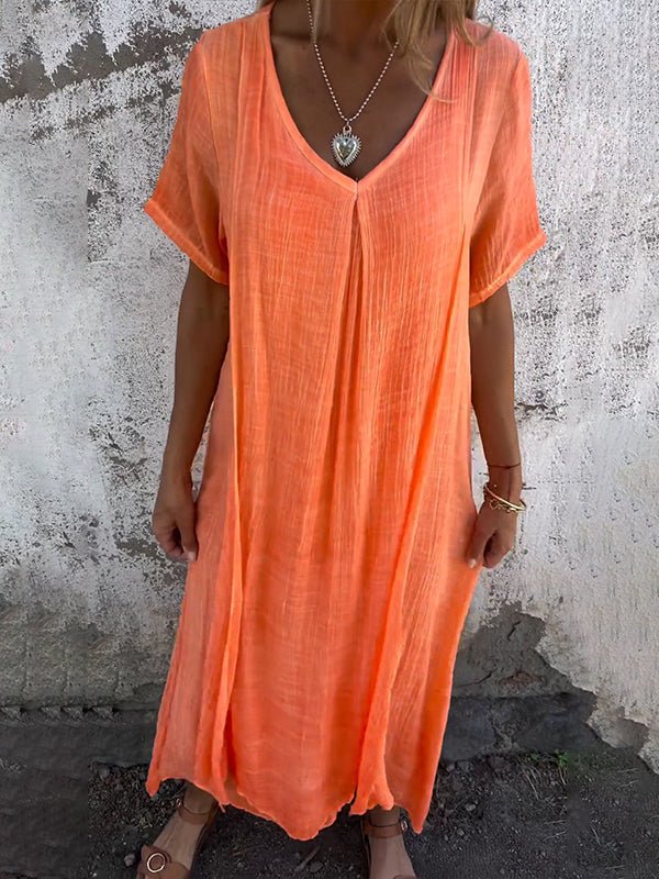 Katie™ | V-Neck Midi Dress
