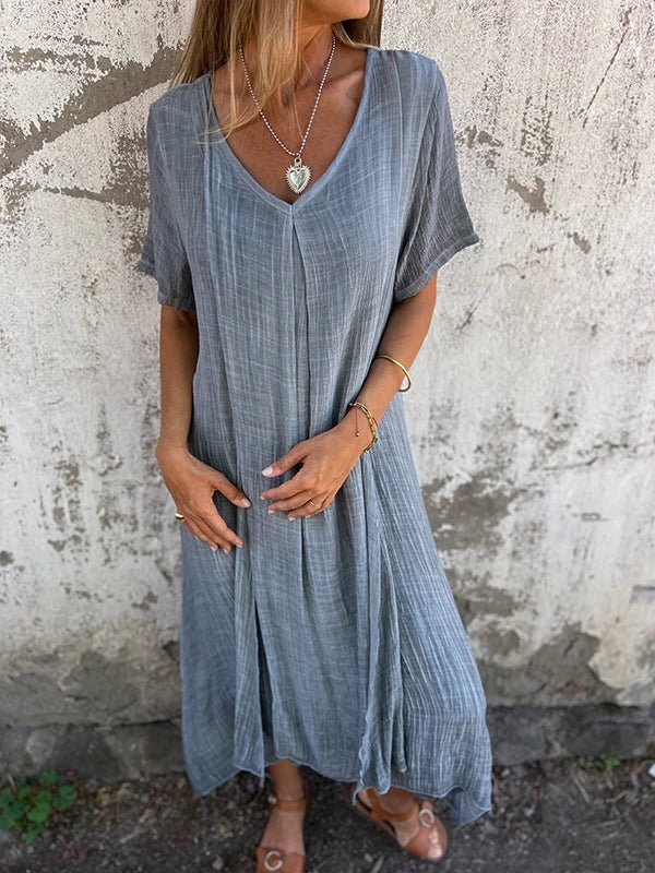 Katie™ | V-Neck Midi Dress