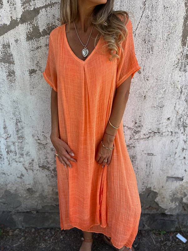 Katie™ | V-Neck Midi Dress