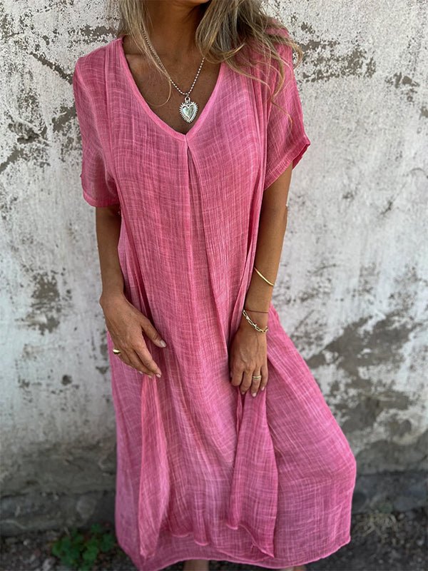 Katie™ | V-Neck Midi Dress